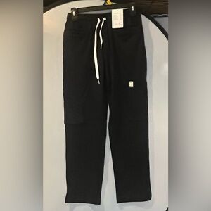 Black scrubs with White Drawstring